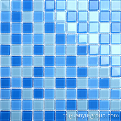 Açık mavi mozaik modeli